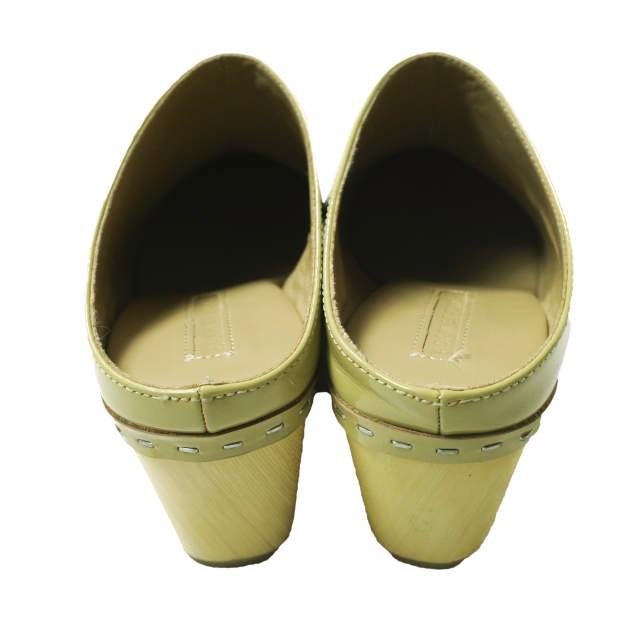 ADAM ET ROPE アダムエロペ 23SS ウッドソールサボ GAA03030 22.5cm ベージュ パテントレザー ウエッジソール サンダル シューズ g16122 |  | 03