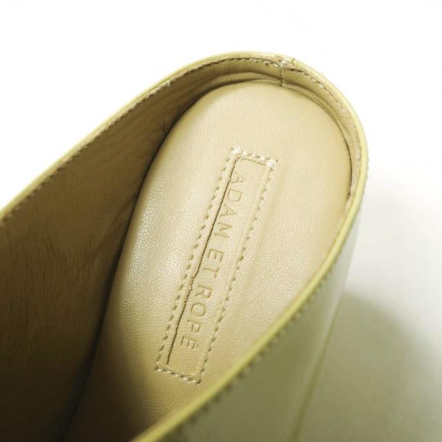 ADAM ET ROPE アダムエロペ 23SS ウッドソールサボ GAA03030 22.5cm ベージュ パテントレザー ウエッジソール サンダル シューズ g16122 |  | 07