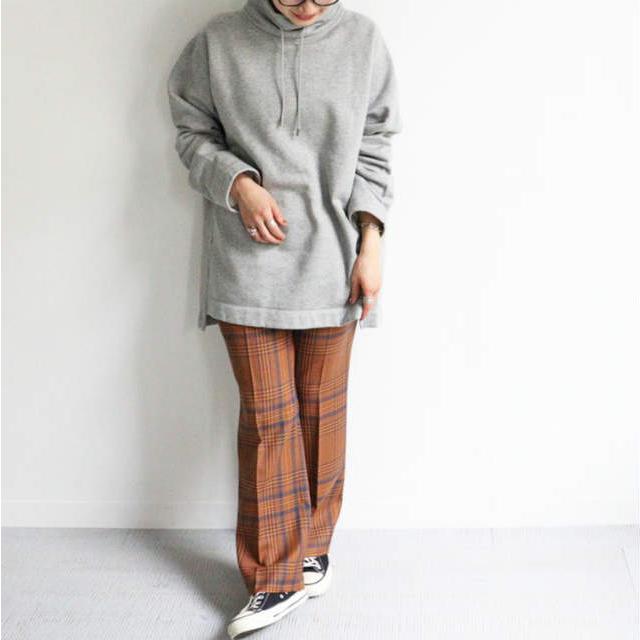 WELLDER ウェルダー 20AW 日本製 One Tuck Check Flare Trousers 1タックチェックフレアトラウザーズ WL20APT07 0 オレンジ パンツ g16147 |  | 02