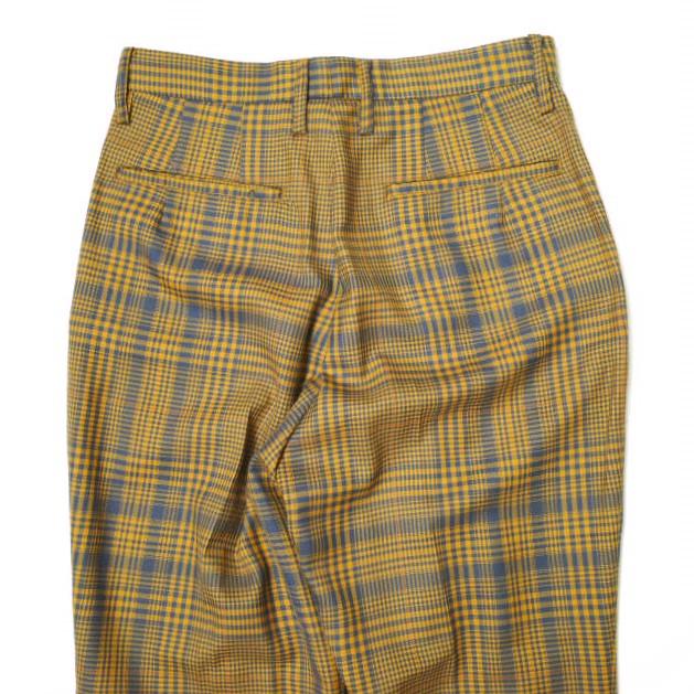 WELLDER ウェルダー 20AW 日本製 One Tuck Check Flare Trousers 1タックチェックフレアトラウザーズ WL20APT07 0 オレンジ パンツ g16147 |  | 06