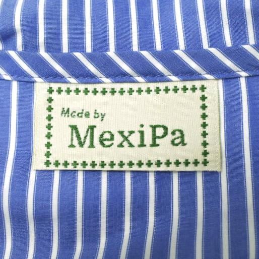 MexiPa メキパ 日本製 Yandyed Mexican Parker ストライプメキシカンシャツパーカー 21-011-MP-8020-1 M SAX STRIPE プルオーバー g16155 |  | 03
