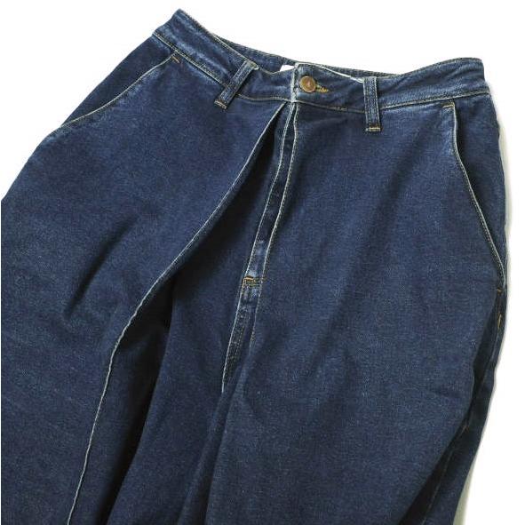 AALTO アールト FRONT PLEATS PANTS フロントプリーツパンツ 2006936 40 ブルー ウール ワイド タック ボトムス【中古】【AALTO】 AALTO - AALTO アールト FRONT PLEATS PANTS フロントプリーツパンツ
