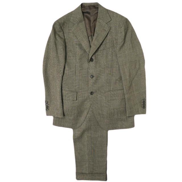 BEAMS F ビームスエフ 22SS 日本製 PIACENZA グレンチェック スーツ 21-17-1787-264 44/8R ブラウン セットアップ 定価132,000円 g16170 | 