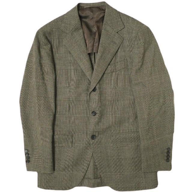 BEAMS F ビームスエフ 22SS 日本製 PIACENZA グレンチェック スーツ 21-17-1787-264 44/8R ブラウン セットアップ 定価132,000円 g16170 |  | 01