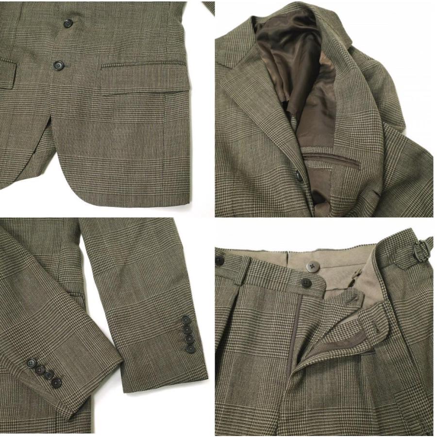 BEAMS F ビームスエフ 22SS 日本製 PIACENZA グレンチェック スーツ 21-17-1787-264 44/8R ブラウン セットアップ 定価132,000円 g16170 |  | 07