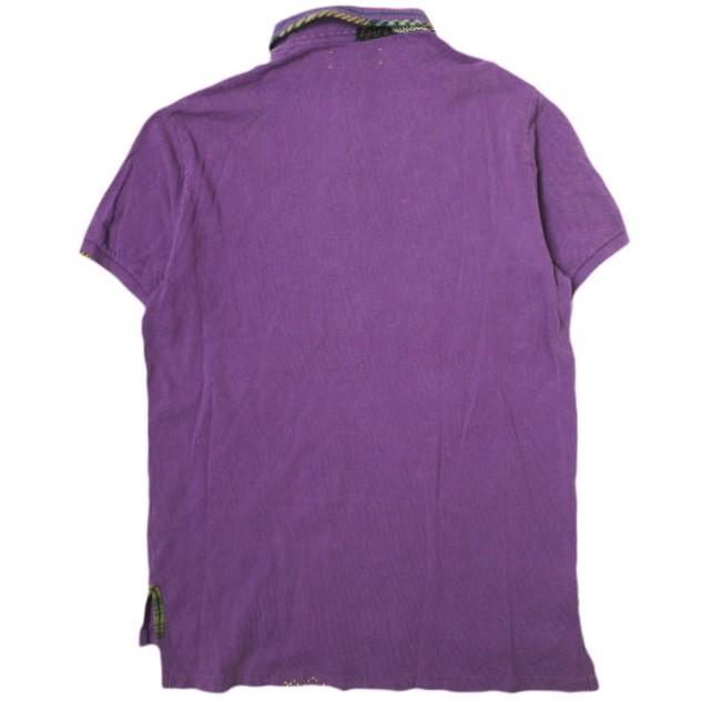 Polo by Ralph Lauren ポロラルフローレン S/S BEADS＆PATCH WORK POLO SHIRTS ビーズ＆パッチワーク鹿の子ポロシャツ S パープル g16381 |  | 01