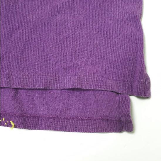 Polo by Ralph Lauren ポロラルフローレン S/S BEADS＆PATCH WORK POLO SHIRTS ビーズ＆パッチワーク鹿の子ポロシャツ S パープル g16381 |  | 05