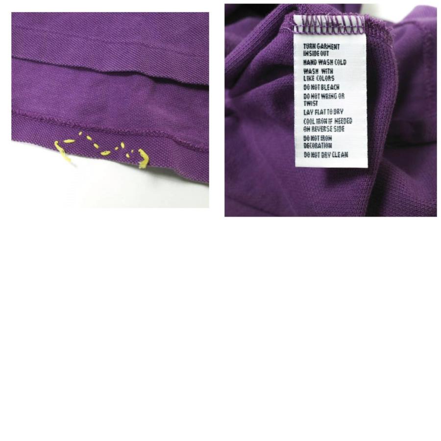 Polo by Ralph Lauren ポロラルフローレン S/S BEADS＆PATCH WORK POLO SHIRTS ビーズ＆パッチワーク鹿の子ポロシャツ S パープル g16381 |  | 09