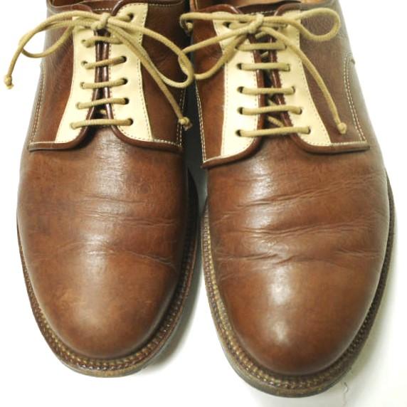 SONOMITSU そのみつ Blucher Plain Toe Cordovan コートバンプレーントゥシューズ S900-14M 24 1/2 Brown × Natural 定価96,800円 g16392 |  | 04
