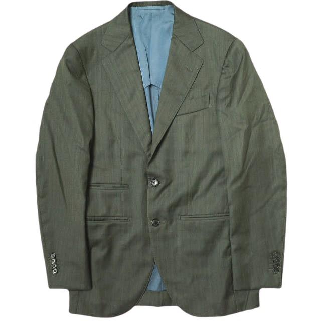 CUSTOM TAILOR BEAMS カスタムテーラービームス 日本製 V.B.CANONICO ウールシルクヘリンボーンスーツ チャコールグレー セットアップ |  | 01