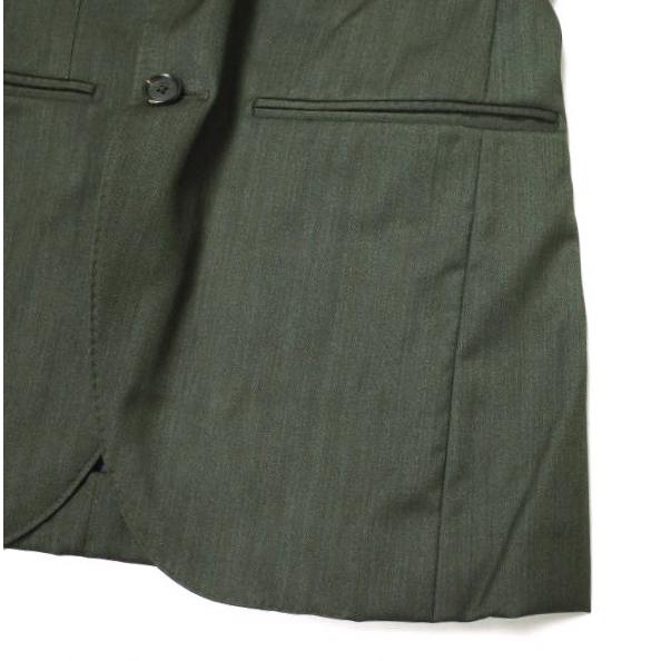 CUSTOM TAILOR BEAMS カスタムテーラービームス 日本製 V.B.CANONICO ウールシルクヘリンボーンスーツ チャコールグレー セットアップ |  | 06