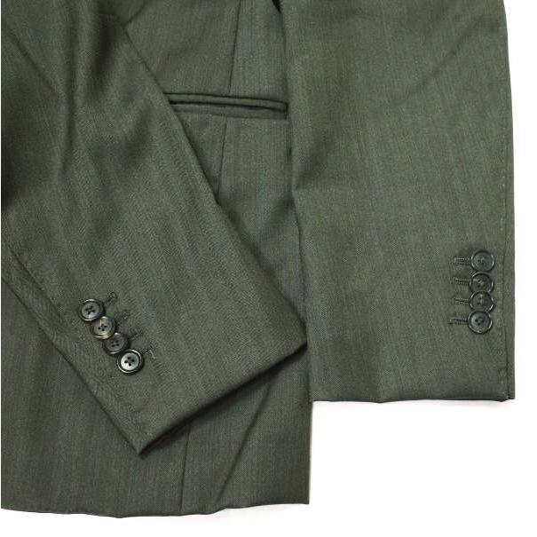 CUSTOM TAILOR BEAMS カスタムテーラービームス 日本製 V.B.CANONICO ウールシルクヘリンボーンスーツ チャコールグレー セットアップ |  | 07