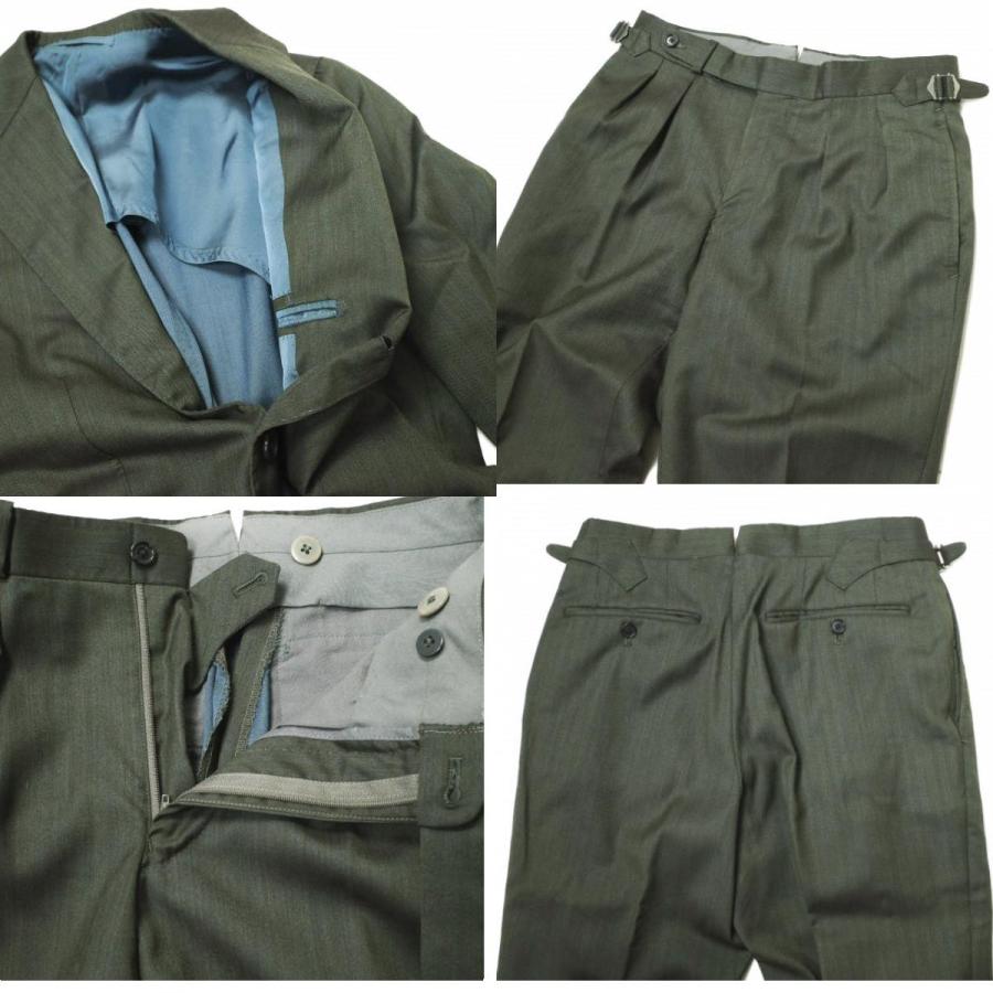 CUSTOM TAILOR BEAMS カスタムテーラービームス 日本製 V.B.CANONICO ウールシルクヘリンボーンスーツ チャコールグレー セットアップ |  | 08