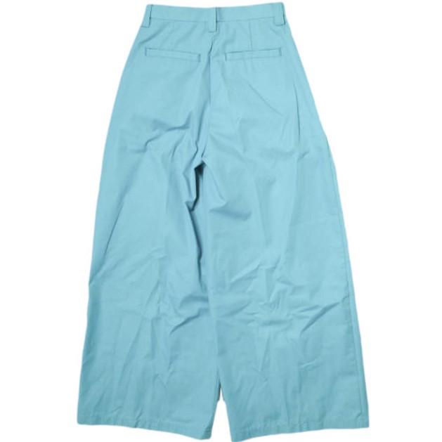 ADAM ET ROPE アダムエロペ 23SS サステナブル カバードポケットチノパンツ GAS03050 36 ターコイズ 2タック ワイド バギー g16452 |  | 01