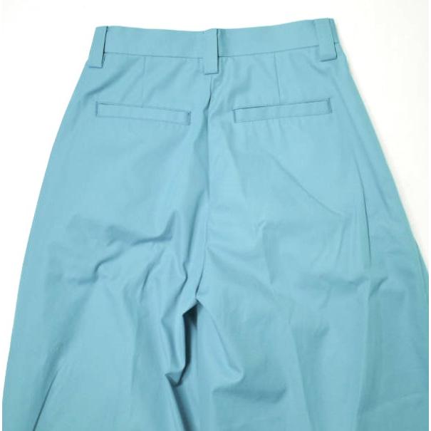 ADAM ET ROPE アダムエロペ 23SS サステナブル カバードポケットチノパンツ GAS03050 36 ターコイズ 2タック ワイド バギー g16452 |  | 05