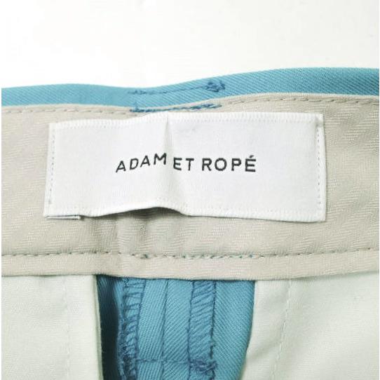 ADAM ET ROPE アダムエロペ 23SS サステナブル カバードポケットチノパンツ GAS03050 36 ターコイズ 2タック ワイド バギー g16452 |  | 07