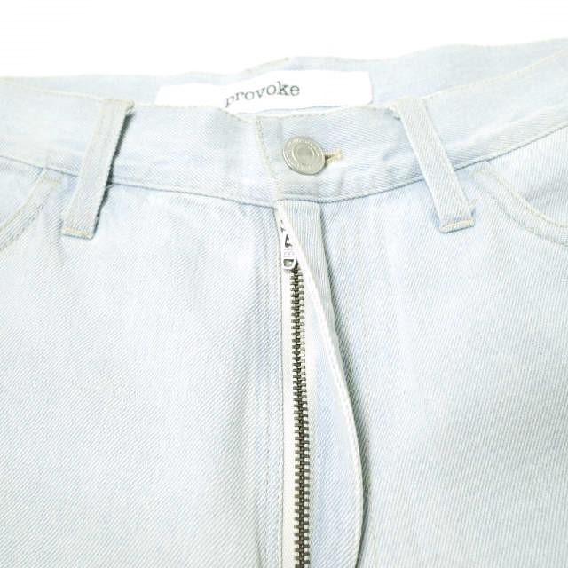 PROVOKE プロヴォーク 23AW Denim × Fake leather Pants デニム＆フェイクレザー ドッキングパンツ PV-070002 ベージュ ジーンズ g16478 |  | 06