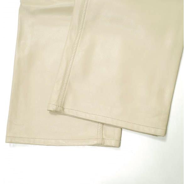 PROVOKE プロヴォーク 23AW Denim × Fake leather Pants デニム＆フェイクレザー ドッキングパンツ PV-070002 ベージュ ジーンズ g16478 |  | 08