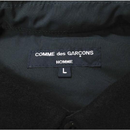 新品 COMME des GARCONS HOMME コムデギャルソンオム 21AW WOOL CPO SHIRT キルティング ウールシャツジャケット HH-B030 L 定価39,600円｜looponline｜05