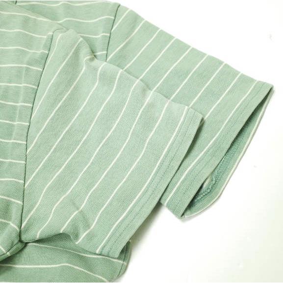 visvim ビズビム 17SS 日本製 MID BORDER TEE S/S ミッドボーダーショートスリーブTシャツ 0117105010022 1 グリーン 半袖 トップス g16551 |  | 03