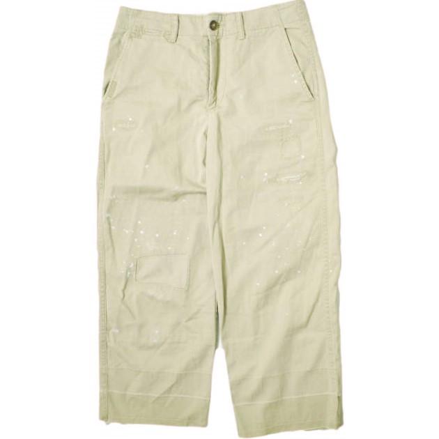 POLO RALPH LAUREN ポロ・ラルフローレン BOY CROP CHINO リペア＆ペイント加工 クロップドチノパンツ 211822712001 0 ベージュ g16581 | 