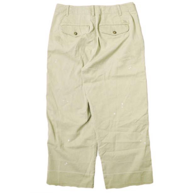 POLO RALPH LAUREN ポロ・ラルフローレン BOY CROP CHINO リペア＆ペイント加工 クロップドチノパンツ 211822712001 0 ベージュ g16581 |  | 01