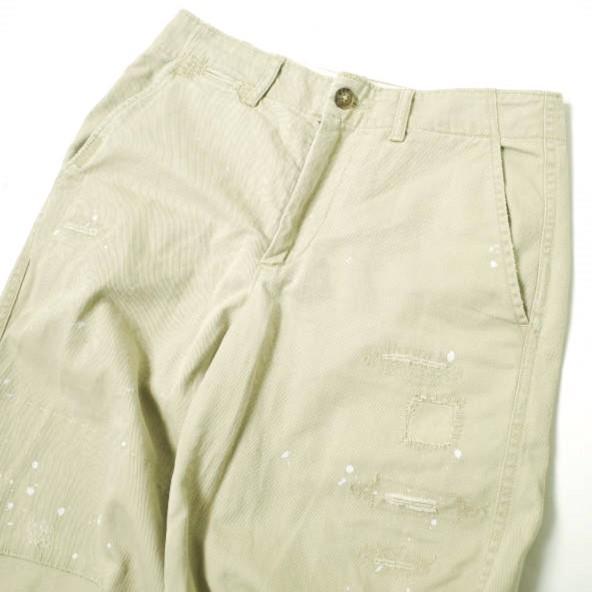 POLO RALPH LAUREN ポロ・ラルフローレン BOY CROP CHINO リペア＆ペイント加工 クロップドチノパンツ 211822712001 0 ベージュ g16581 |  | 03