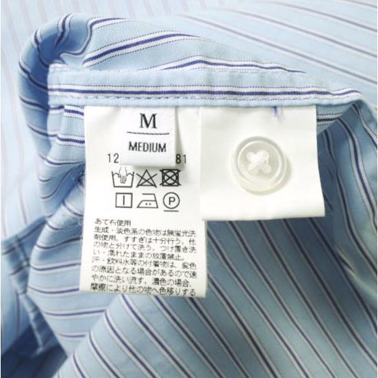 BEAUTY＆YOUTH UNITED ARROWS ビューティーアンドユース ブルーストライプ フォルムシャツ 1216-178-2681 M BLUE 半袖 コットン g16610 |  | 07