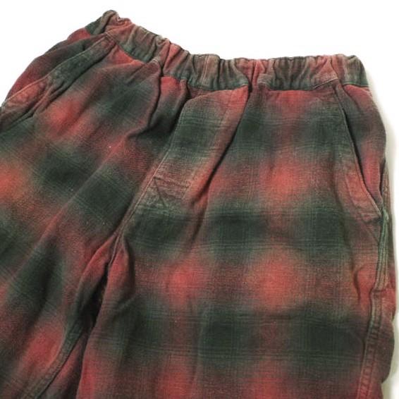 SASQUATCHfabrix. サスクワァッチファブリックス 日本製 オンブレチェックイージーショーツ 04SS-PA5-001 M RED ショートパンツ g16619 |  | 02