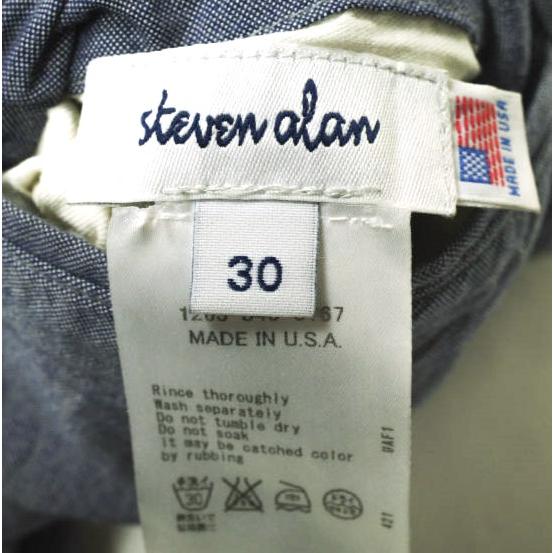 Steven Alan スティーブンアラン アメリカ製 リバーシブルショートパンツ 1263-343-0167 30 ブルー ショーツ ソリッド/チェック g16621 |  | 06