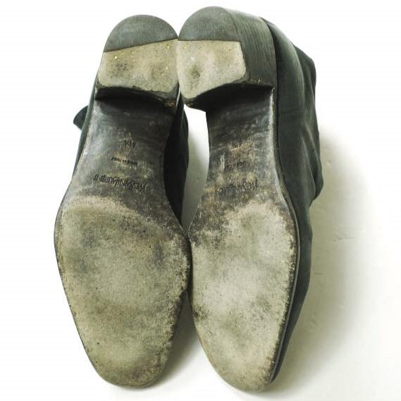 YVES SAINT LAURENT イヴサンローラン イタリア製 バックジップヒールブーツ 276683 41.5(26.5cm) ブラック レザー 皺加工 シューズ g16658 |  | 09