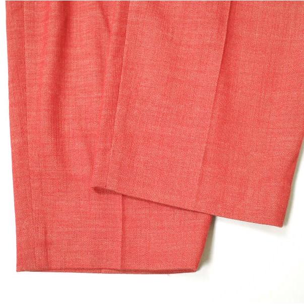 6 ROKU BEAUTY＆YOUTH ロク ビューティーアンドユース 22SS OXFORD TUCK PANTS オックスフォードタックパンツ 8614-299-0494 34 レッド |  | 07