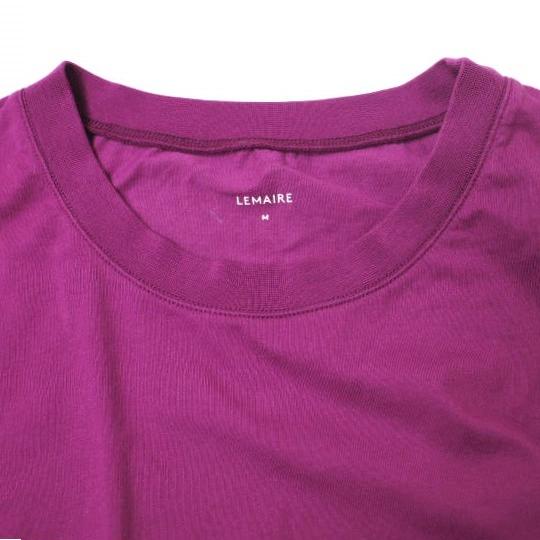 LEMAIRE ルメール ポルトガル製 オーバーサイズポケットTシャツ TO1025 LJ074 M パープル 半袖 トップス g16670｜looponline｜04