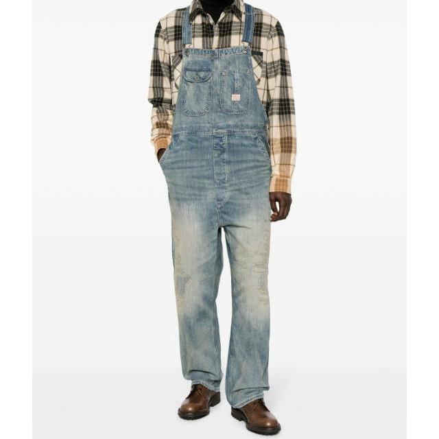 RRL ダブルアールエル WESTCOTT REPAIRED DENIM OVERALLS リペア RRL ダブルアールエル WESTCOTT REPAIRED DENIM OVERALLS リペア