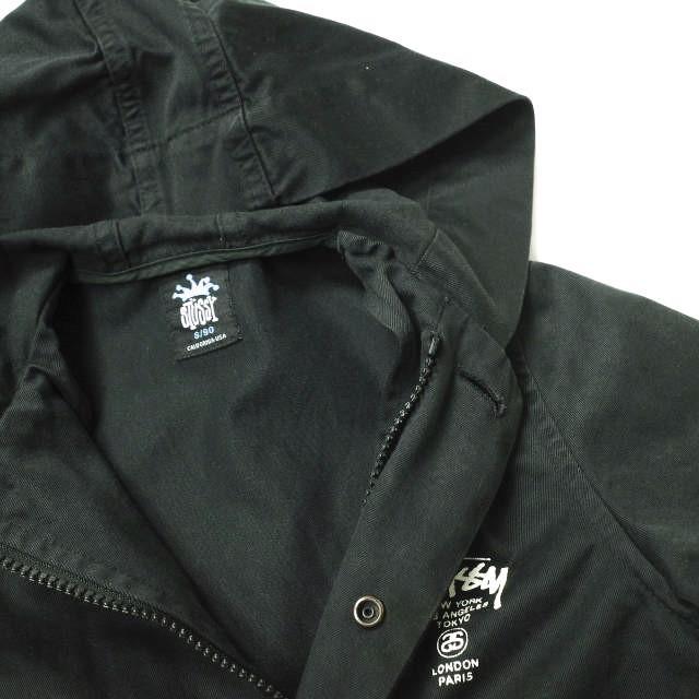 STUSSY ステューシー KIDS ワールドツアーロゴ コットンツイル フーデッドジャケット S/90 ブラック 子供用 キッズ ジャンパー g16695 |  | 06