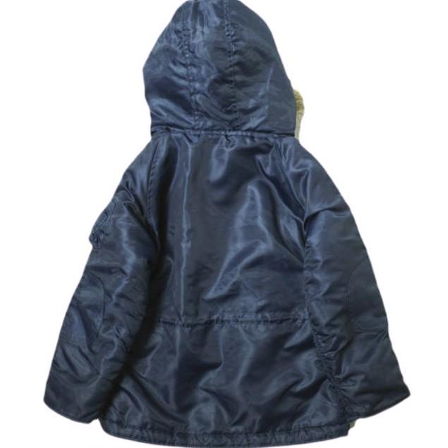 Lee リー KID'S N-3B Fur Hooded Coat ファー付きフーデッドコート 110 ネイビー 子供用 キッズ ジャンパー アウター g16697 |  | 01