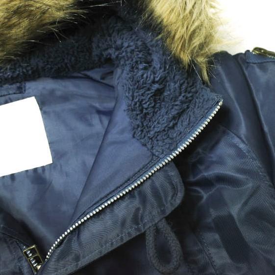 Lee リー KID'S N-3B Fur Hooded Coat ファー付きフーデッドコート 110 ネイビー 子供用 キッズ ジャンパー アウター g16697 |  | 05