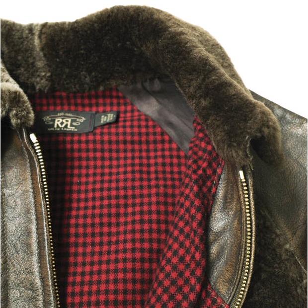 RRL ダブルアールエル Shearling ＆ Leather Jacket シアリング＆レザージャケット 1 Double RL グリズリー 熊ジャン 定価397,100円 |  | 06