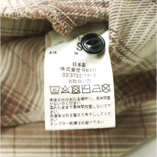 CAL O LINE キャルオーライン 18SS 日本製 フーデッドジップチェックシャツ CL181-013 S ベージュ 長袖 トップス g16745 |  | 07