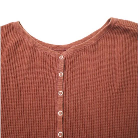 B:MING by BEAMS ビーミング バイ ビームス 19AW サーマルバックヘンリーTシャツ 93-14-0172-213 ブラウン ワッフル カットソー g16748 |  | 04