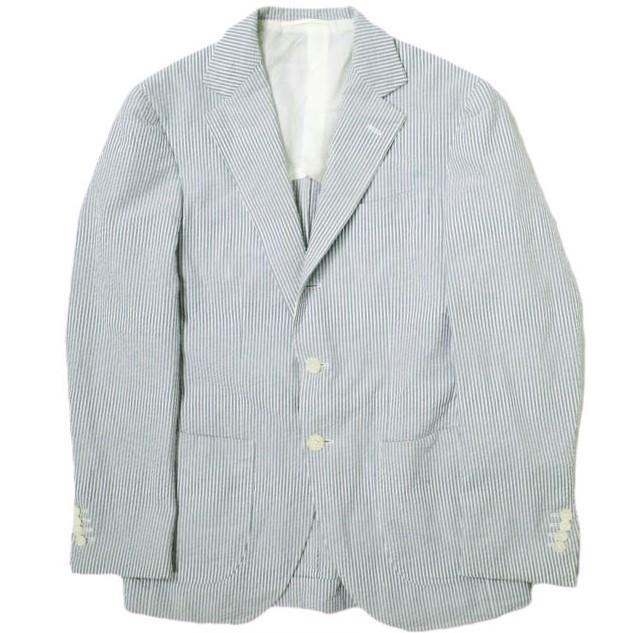 BEAMS F ビームスエフ 21SS 日本製 LUIGI ZANIERI SEERSUCKER SUIT シアサッカースーツ 21-17-1702-264 42/8R SAX セットアップ g16760 |  | 01