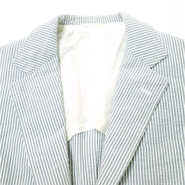 BEAMS F ビームスエフ 21SS 日本製 LUIGI ZANIERI SEERSUCKER SUIT シアサッカースーツ 21-17-1702-264 42/8R SAX セットアップ g16760 |  | 05