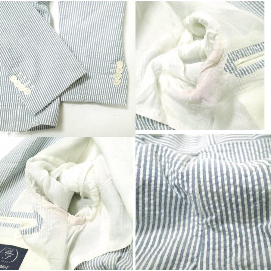 BEAMS F ビームスエフ 21SS 日本製 LUIGI ZANIERI SEERSUCKER SUIT シアサッカースーツ 21-17-1702-264 42/8R SAX セットアップ g16760 |  | 07