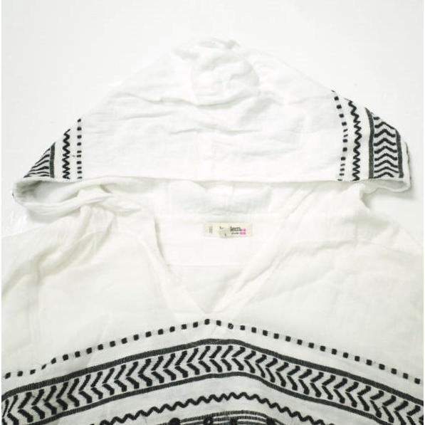 LemLem by liya kebede レムレム メキシカンパーカー 1669-343-1887 S ホワイト エスニック柄 フーデッド シャツ トップス g16776 |  | 03