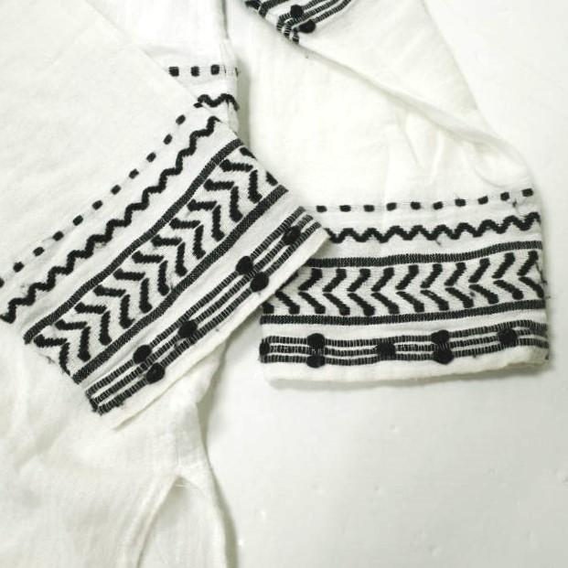 LemLem by liya kebede レムレム メキシカンパーカー 1669-343-1887 S ホワイト エスニック柄 フーデッド シャツ トップス g16776 |  | 04