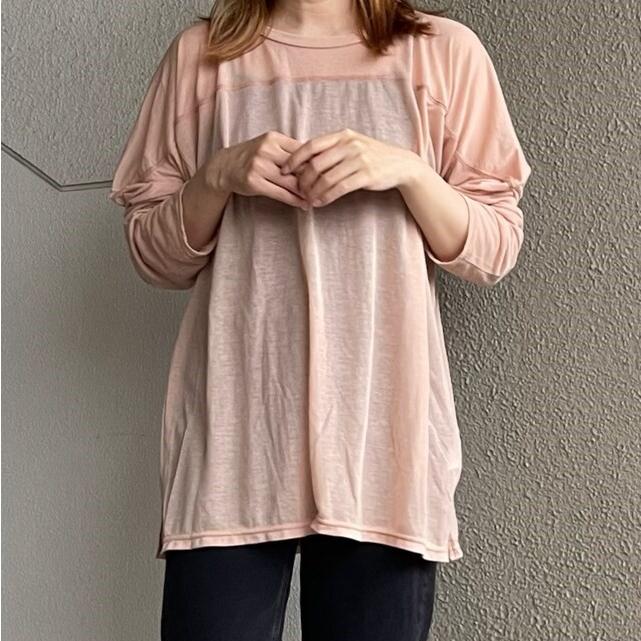 6 ROKU BEAUTY＆YOUTH ロク 日本製 SHEER LOCK LONG SLEEVE PULLOVER シアーロックロングスリーブプルオーバー 8612-299-0101 カットソー |  | 02