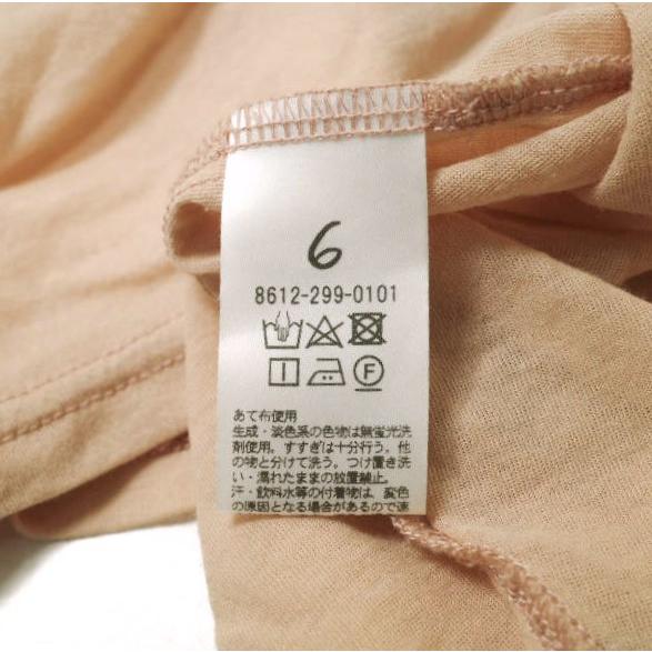 6 ROKU BEAUTY＆YOUTH ロク 日本製 SHEER LOCK LONG SLEEVE PULLOVER シアーロックロングスリーブプルオーバー 8612-299-0101 カットソー |  | 07