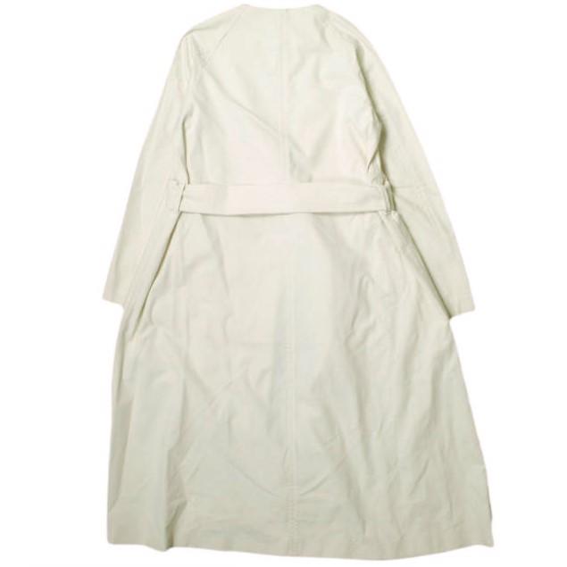 H BEAUTY＆YOUTH エイチ ビューティーアンドユース 日本製 ネップコットンノーカラーコート 1625-260-4223 M IVORY Aライン g16788 |  | 01