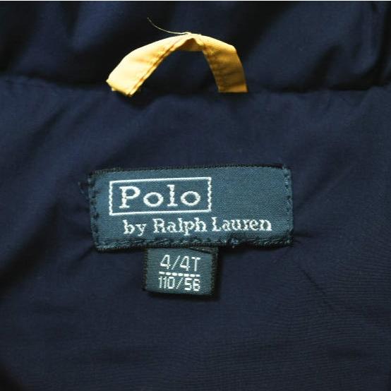 Polo by Ralph Lauren ポロラルフローレン KID'S DOWN VEST キッズ ポニー刺繍 ボーダーダウンベスト 110(4/4T) イエロー/ネイビー 子供用 |  | 02