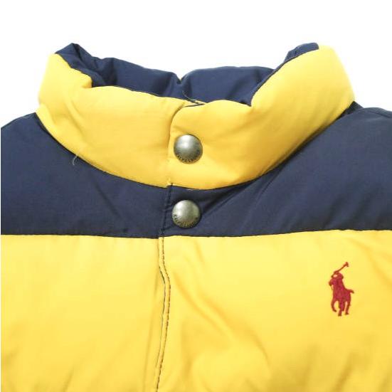Polo by Ralph Lauren ポロラルフローレン KID'S DOWN VEST キッズ ポニー刺繍 ボーダーダウンベスト 110(4/4T) イエロー/ネイビー 子供用 |  | 03